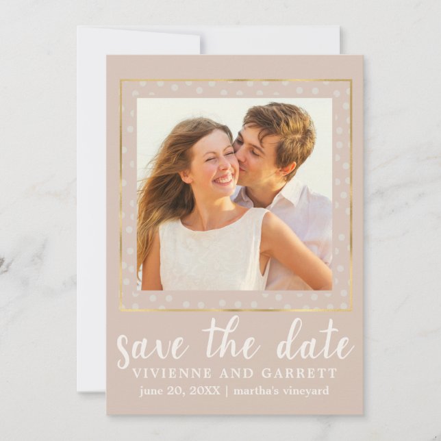 One Photo Wedding Save the Date (Front)