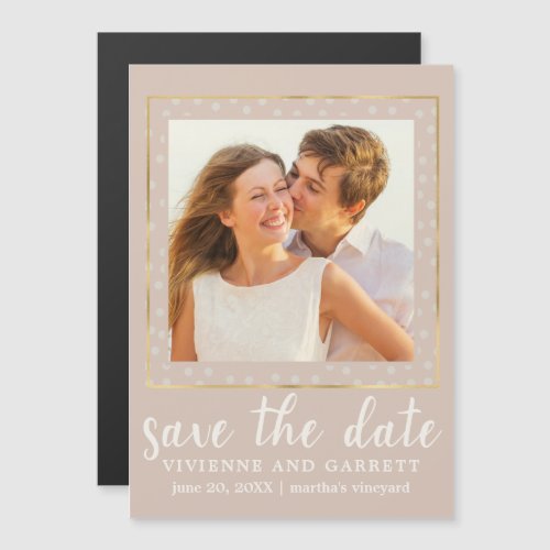 One Photo Wedding Save the Date Magnet