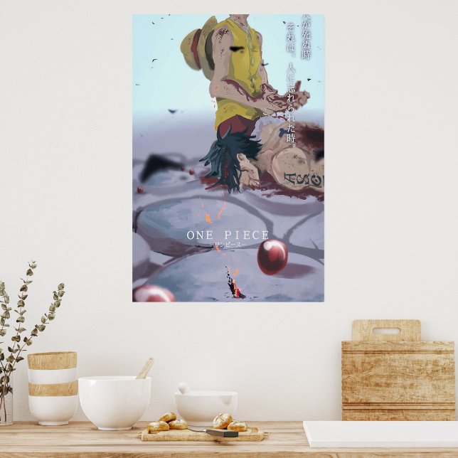 One Piece Ace Death Poster | Zazzle