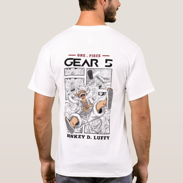 One Piece Anime T-Shirt Stylish Pirate Adventure D (Back)