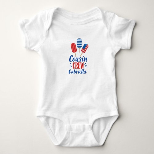 One Piece Bodysuit 4th of July Cousin Crew T Shirt