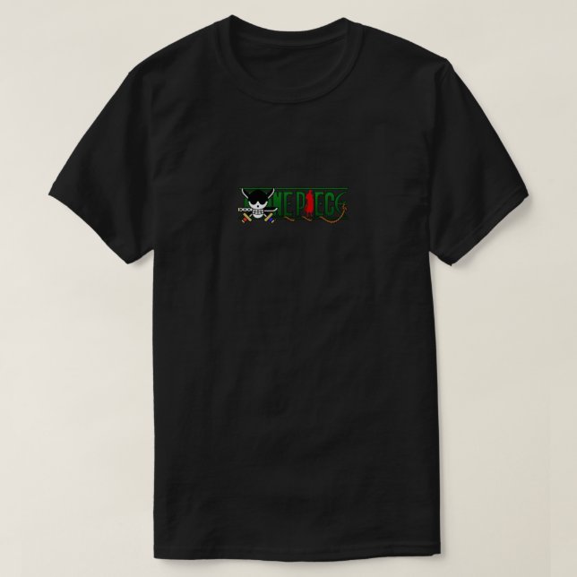 One Piece Logo Zoro Style  T-Shirt (Design Front)