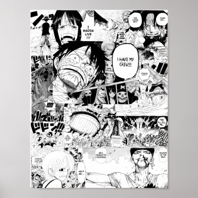 One Piece Manga Collage Poster (Front)