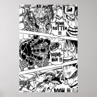 one piece manga poster