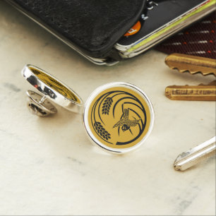 One Piece of Rice in a Circle Pin