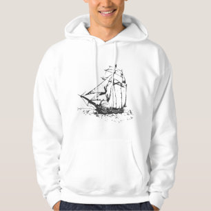 One Piece Pirate Ship Graphic Pullover Hoodie Mar