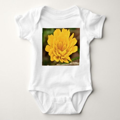 One Piece _ Yellow Flower Baby Bodysuit