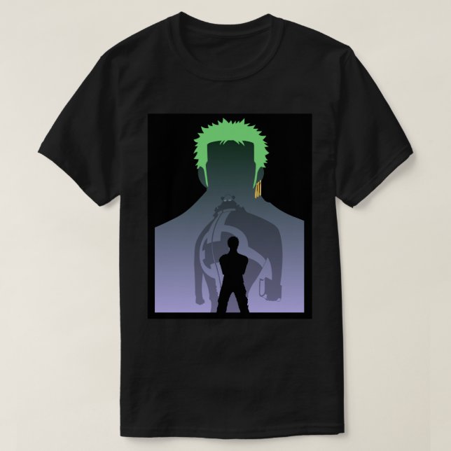 One Piece Zoro vs Kuma- Nothing Happened  T-Shirt (Design Front)