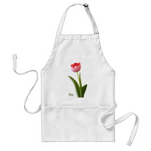 One Pink Spring Tulip Nature Floral Photography Adult Apron