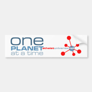 One Planet At A Time Bumper Sticker