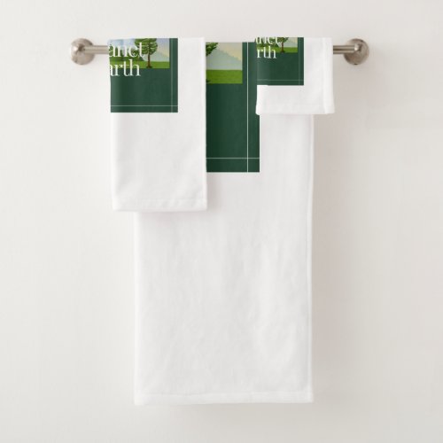 One Planet Earth_Bath Towel Set