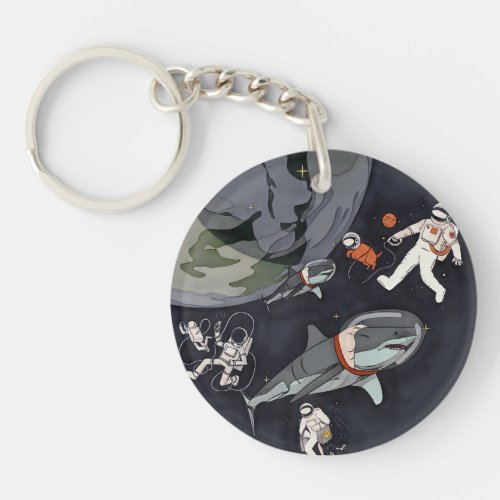 One Planet One Chance _ Earth DayCartoon Texture Keychain