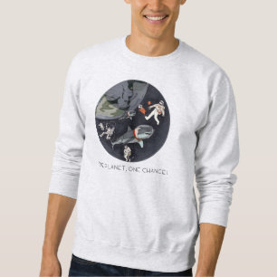 One Planet One Chance - Earth Day(Cartoon Texture) Sweatshirt