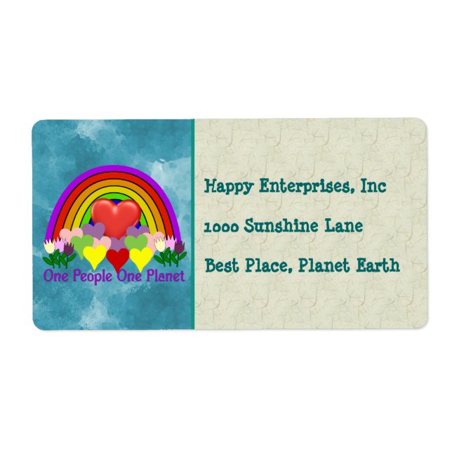 One Planet One People Label (Front)