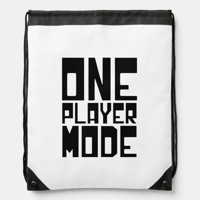 ONE PLAYER MODE DRAWSTRING BAG (Front)