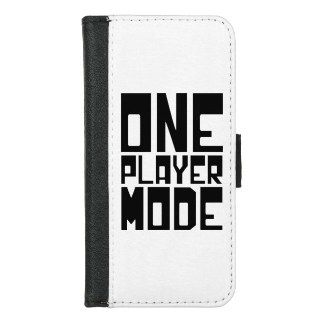ONE PLAYER MODE iPhone WALLET CASE (Front)