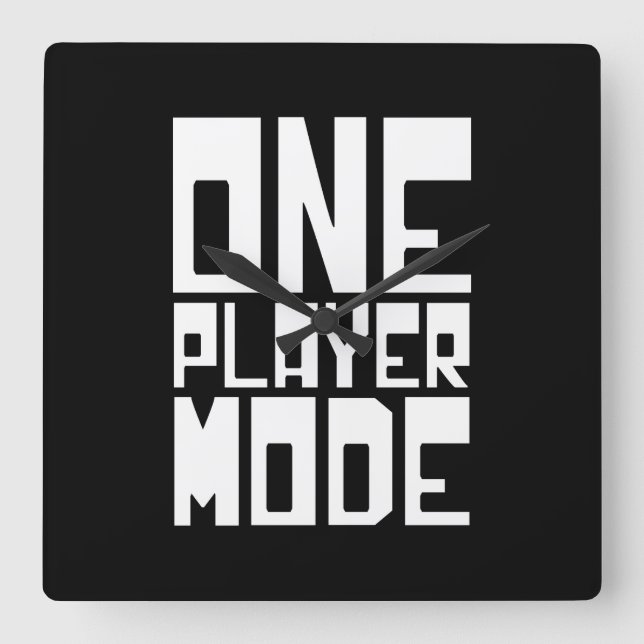 ONE PLAYER MODE SQUARE WALL CLOCK (Front)