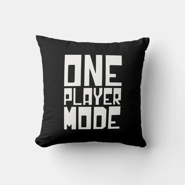 ONE PLAYER MODE THROW PILLOW (Front)