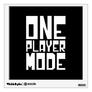 ONE PLAYER MODE WALL DECAL