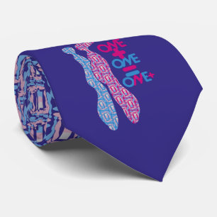 ONE PLUS ONE EQUALS ONE MORE BY MASANSER NECK TIE