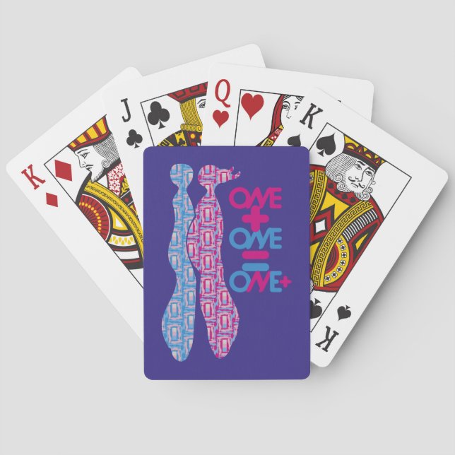 ONE PLUS ONE EQUALS ONE MORE BY MASANSER POKER CARDS (Back)