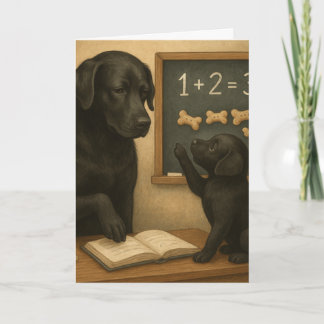 "One plus two equals Treat!" Card