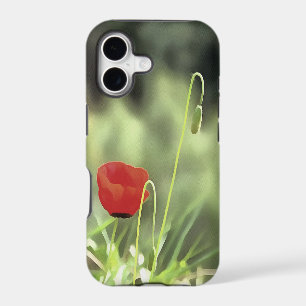 One Poppy Artistic Wildflower Painting iPhone 17 Case