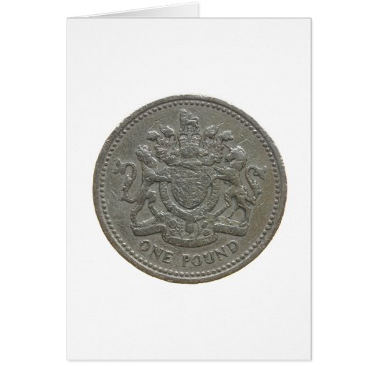 One pound coin cards (Front)