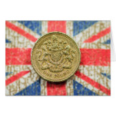 One Pound on the British Flag Canvas (Front Horizontal)