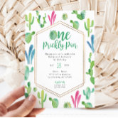 One Prickly Pair Birthday Banner, Cactus Party Decoration Vinyl Banner, Cactus First Fiesta Twin Birthday Banner