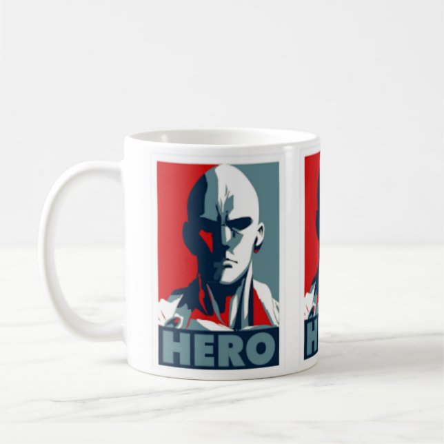 one punch man mug (Left)