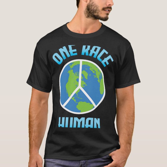One Race Human Anti Racism Celebrate Diversity T-Shirt (Front)