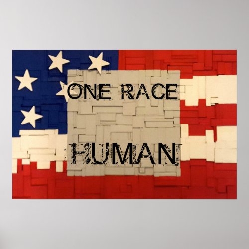 One Race Human Poster