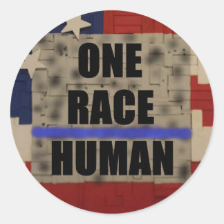 ONE RACE-Human sticker