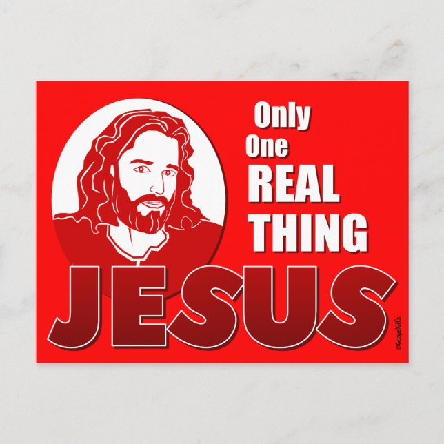 One Real Thing: Jesus Postcard (Front)