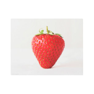 One Red Strawberry 14x11 (35x27.5cm) wamecnm Metal Print