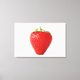 One Red Strawberry 36x24 (90x60cm) waccna Canvas Print