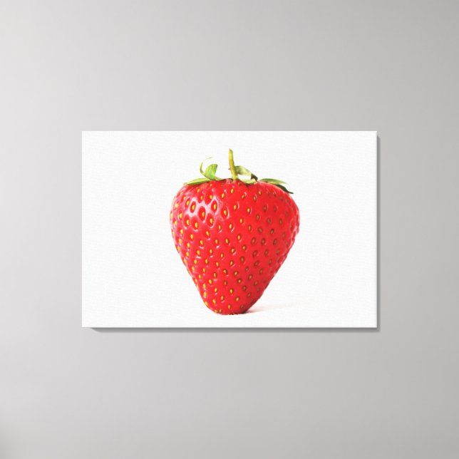 One Red Strawberry 36x24 (90x60cm) waccna Canvas Print (Front)