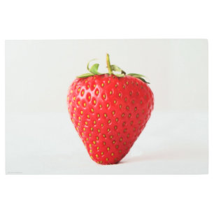 One Red Strawberry 36x24 (90x60cm) wamecnm Metal Print