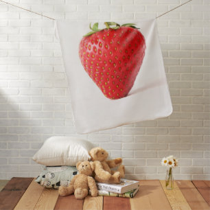 One Red Strawberry bbi Baby Blanket