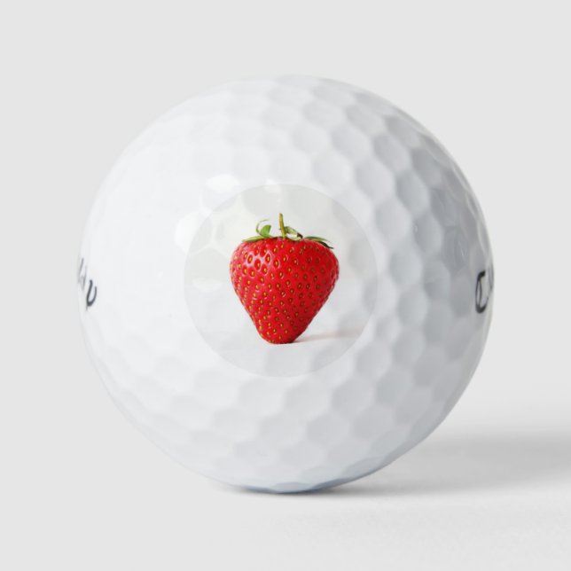 One Red Strawberry cwb gba Golf Balls (Front)