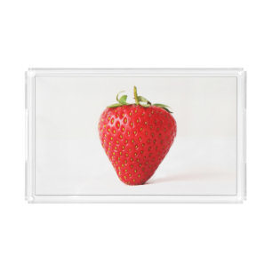 One Red Strawberry stacna Acrylic Tray