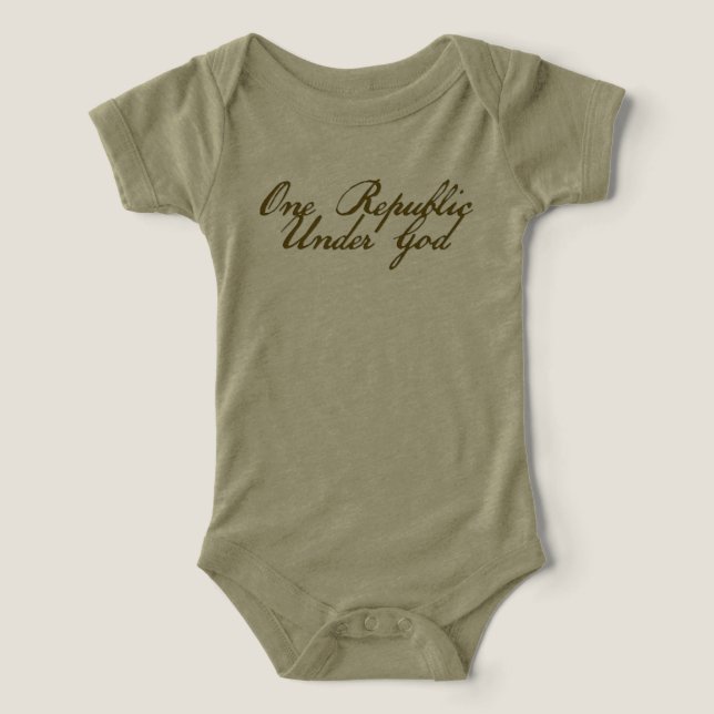 One Republic Under God One-Piece Infant T-shirt (Design Front)