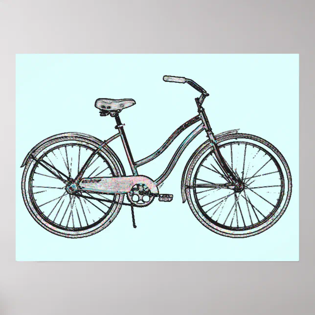 LOCOMOTO VéLO/CYCLES Rceu - POSTER HQ 50x70cm d'une AFFICHE VINTAGE