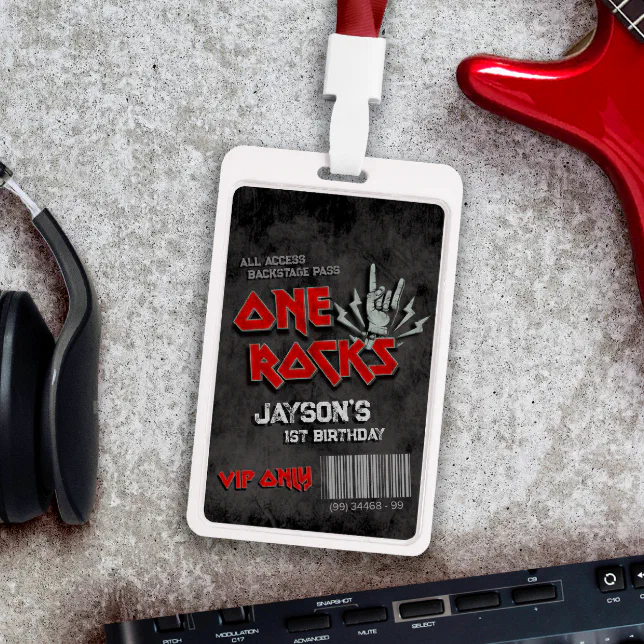 One Rocks - 1st Birthday VIP All Access Badge
