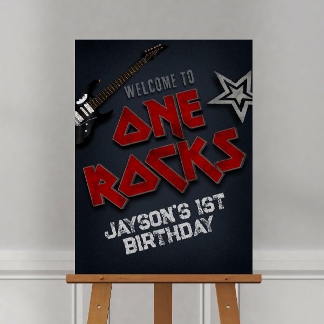 One Rocks - 1st Birthday Welcome Sign (Creator Uploaded)