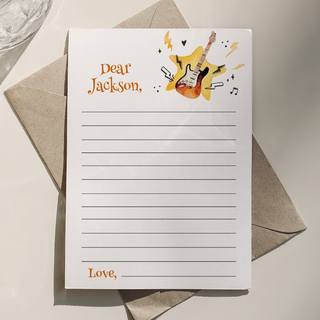 One Rocks Star Time Capsule Note Message Card (Creator Uploaded)