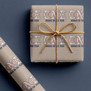 ONE Rookie of the Year First Birthday  Wrapping Paper