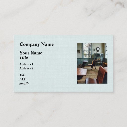 Customizable One Room Schoolhouse Business Card