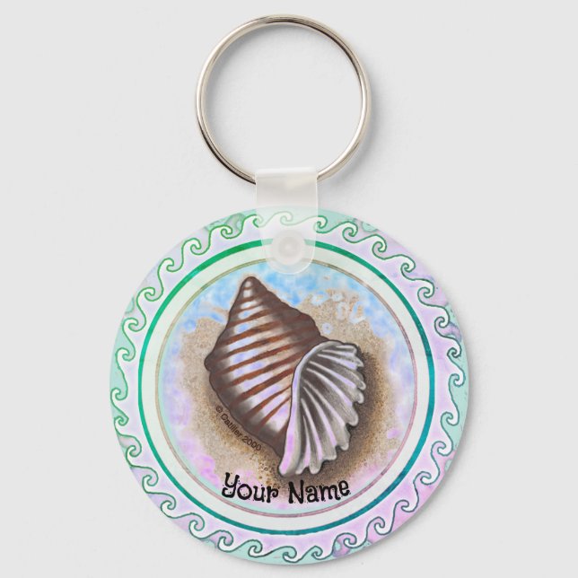 One seashell  keychain (Front)